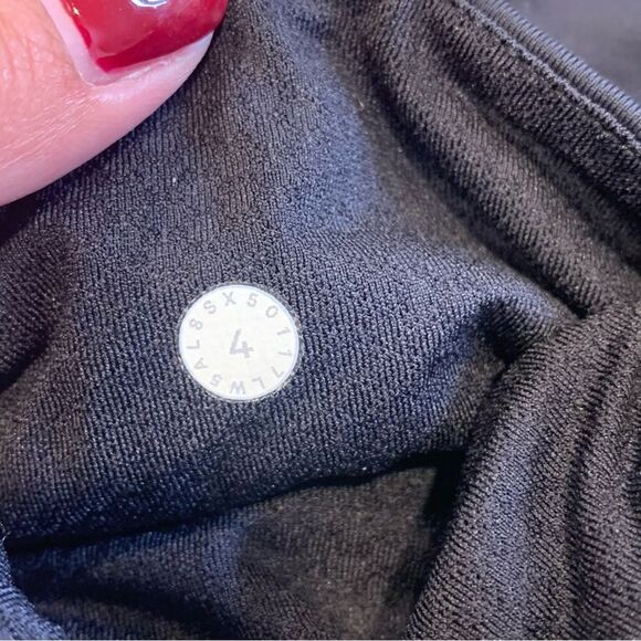 Lululemon Inspire Tight II Power Luxtreme Hazy Days Black Deep Rouge / Black 4 - Picture 9 of 9